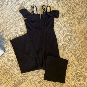 Black Jumosuit with Gold hardware